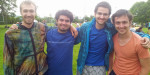 Die Finalisten des Klingnauer-Turniers (Kahu, Uli, Jonathan & David)